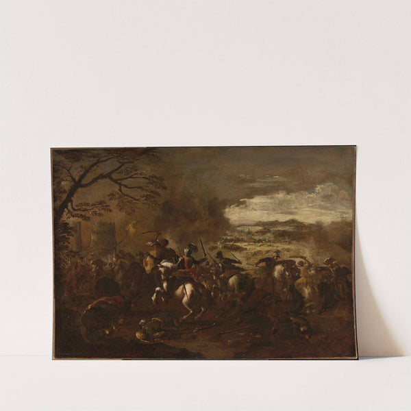 A battle scene by Francesco Simonini