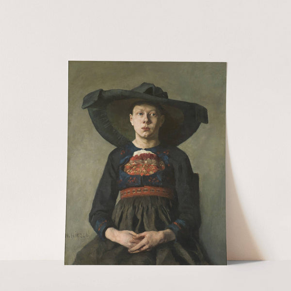 A Bavarian Peasant Girl by Hanna Hirsch-Pauli