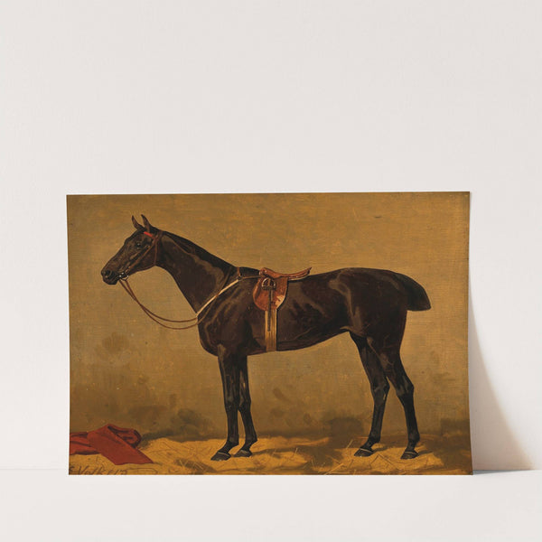 A Bay Horse in a Stable by Emil Volkers