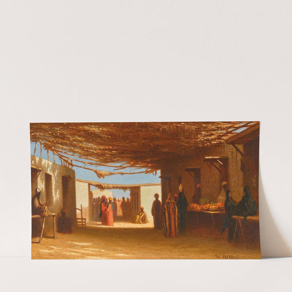 A Bazaar in Cairo by Charles Théodore Frère