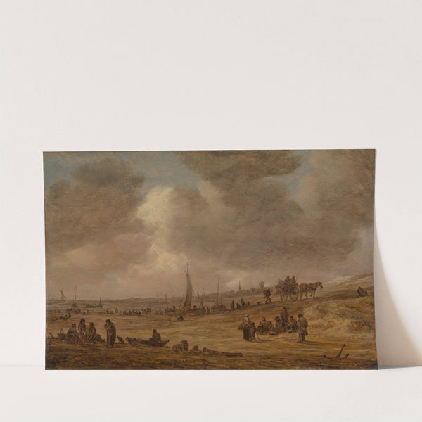 A Beach with Fishing Boats by Jan van Goyen