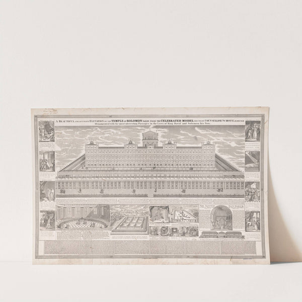 A beautiful and accurate elevation of the temple of Solomon (1870) by J. T. Rolph