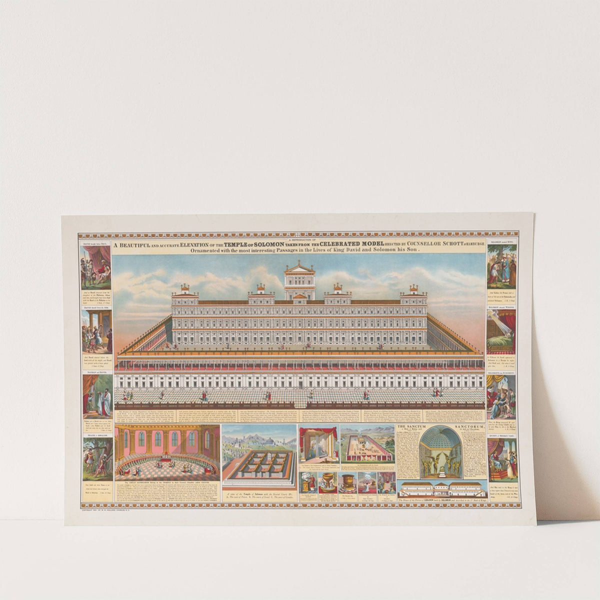 A beautiful and accurate elevation of the temple of Solomon… (1910) by W.W. Holland