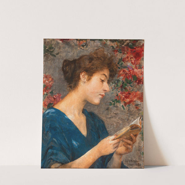 A Beautiful Reader by Johann Victor Krämer