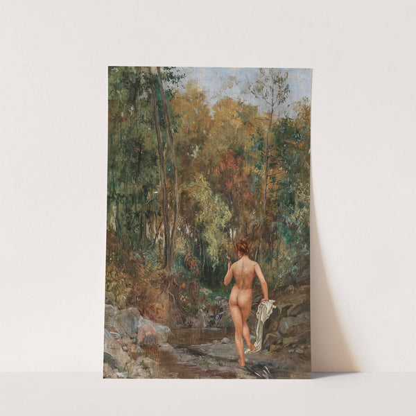 A Beauty By A Brook In A Forest (Allegory Of Vanity) by Anonymous