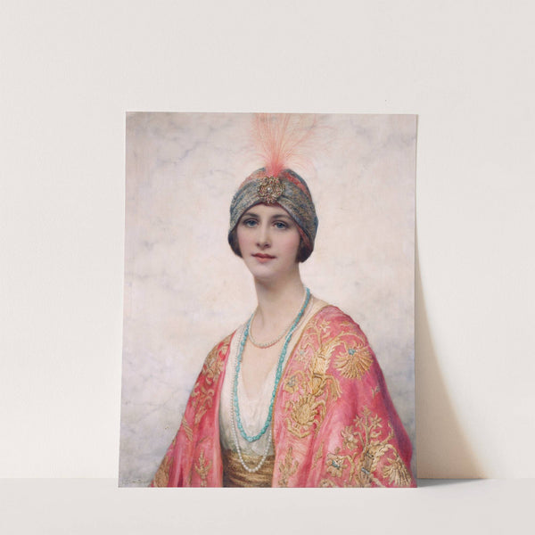 A Beauty In Eastern Costume by William Clarke Wontner