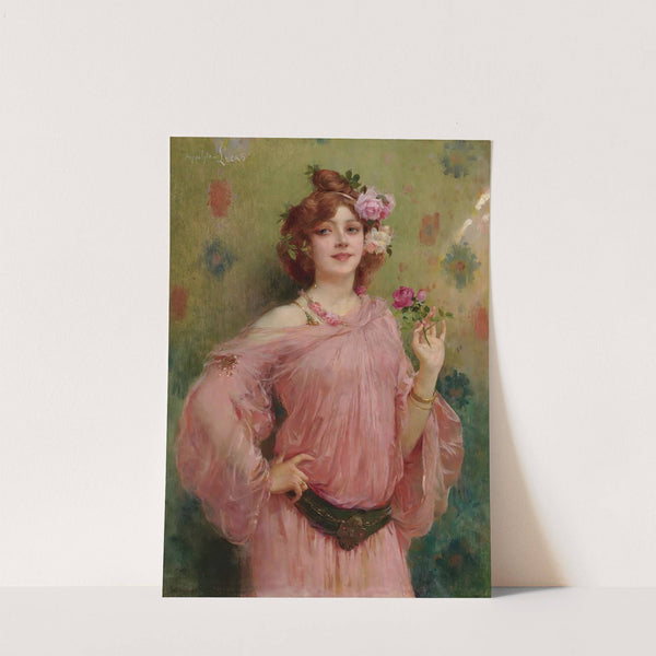 A Beauty In Pink by Marie Félix Hippolyte-Lucas