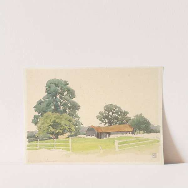 A Bedfordshire Farmyard by Alfred Parsons
