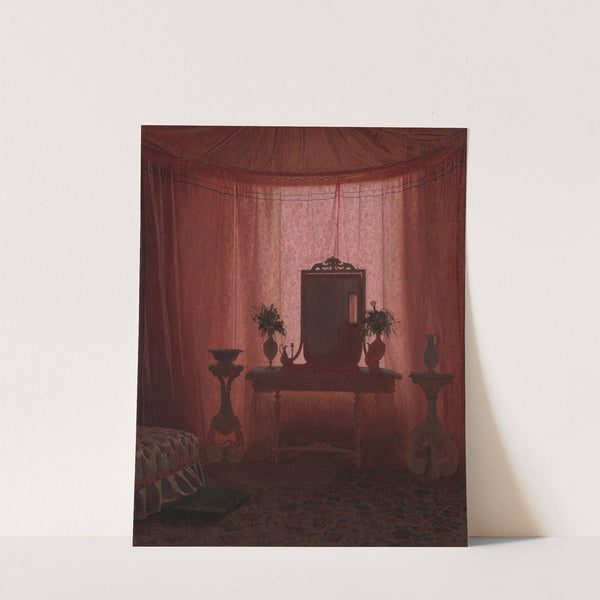 A Bedroom in Bernstorff Palace near Copenhagen by Johan Vilhelm Gertner