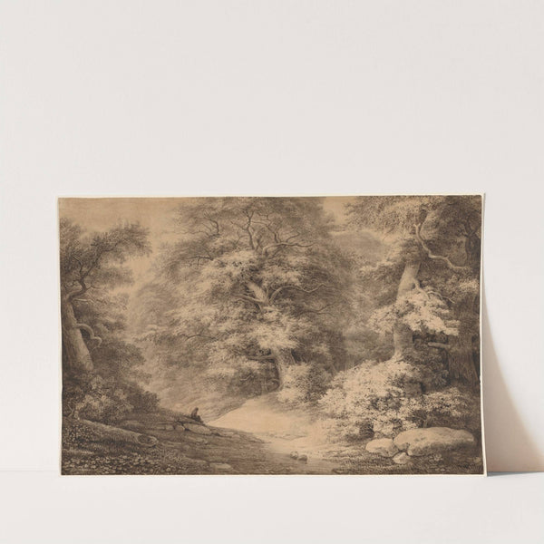 A Beech Wood with a Resting Traveler (1803) by Christoph Nathe