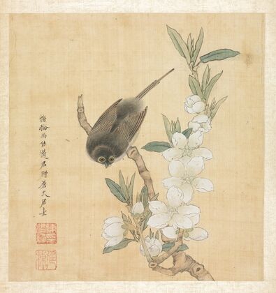 A Bird and Peach-Blossom Branch