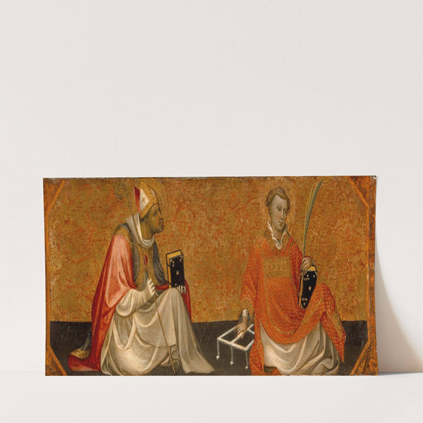 A Bishop Saint and Saint Lawrence (circa 1404-1407) by Gherardo Starnina