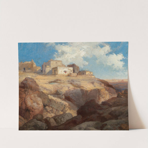 A Bit of Acoma, New Mexico by Thomas Moran