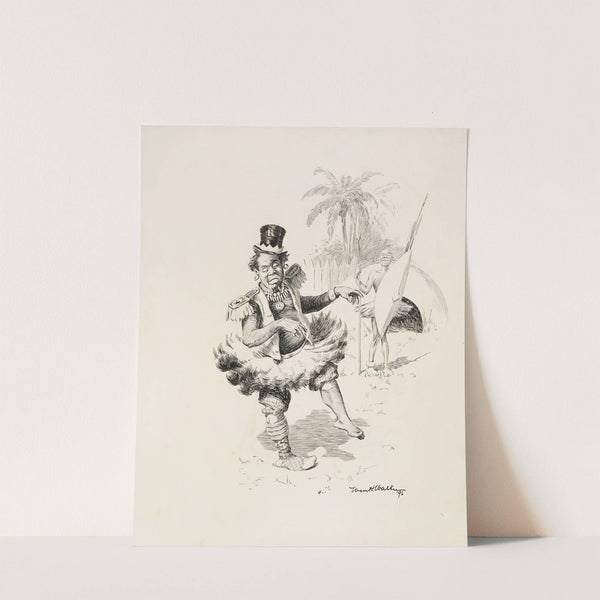 A black man in native dress laughs at another who has mixed native with Western dress. (1896) by William Henry Walker