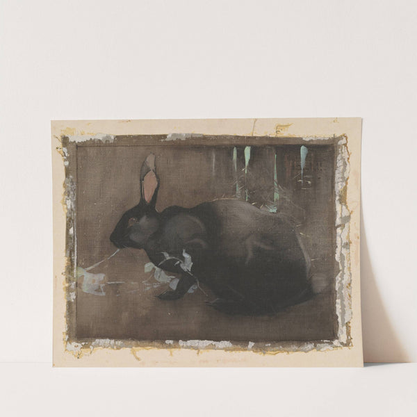 A Black Rabbit by Joseph Crawhall