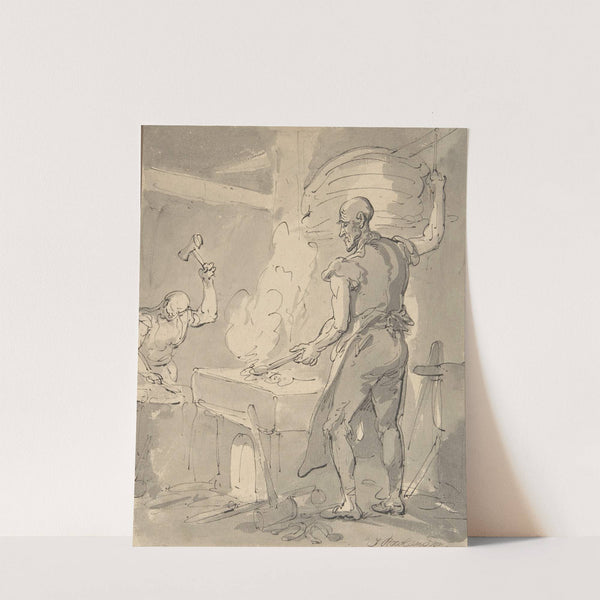 A Blacksmith by Thomas Rowlandson
