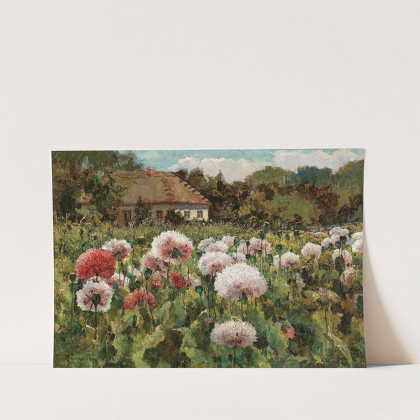 A Blossoming Garden with Poppies by Mikhail Andreevich Berkos