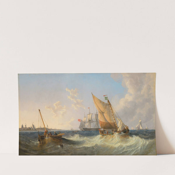 A blustery day on the Brill, near Rotterdam (1860) by John Wilson Carmichael