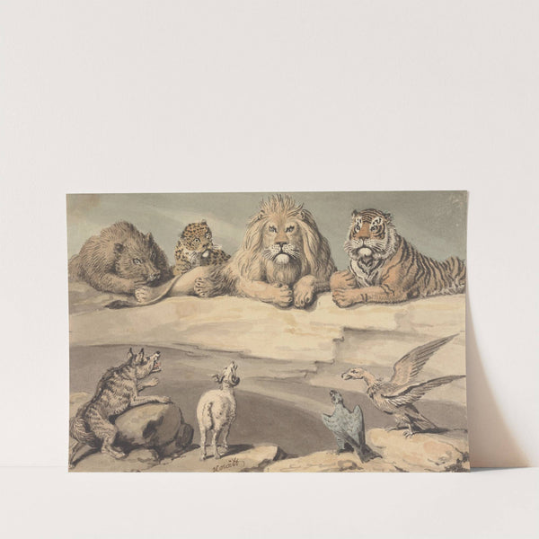 A Boar, a Leopard, a Lion, a Tiger, a Wolf, a Ram, and Two Eagles by Samuel Howitt