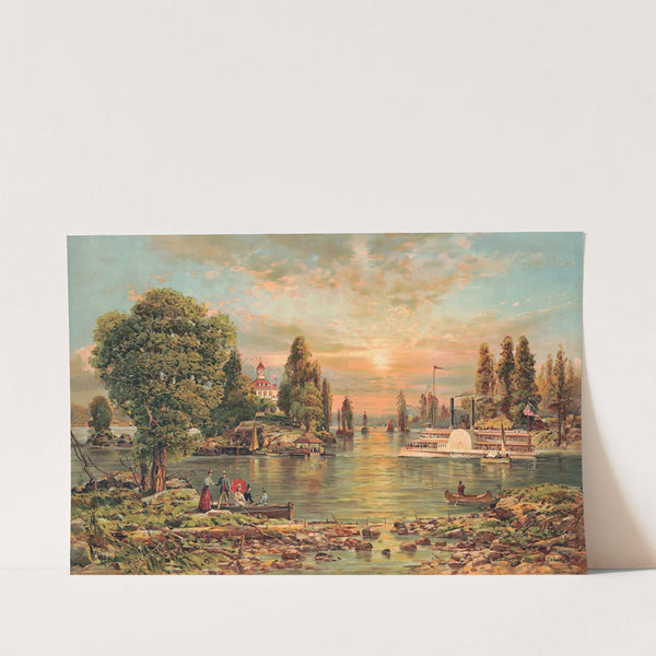 A boat-landing-Thousand Islands (1899) by Andrew Melrose