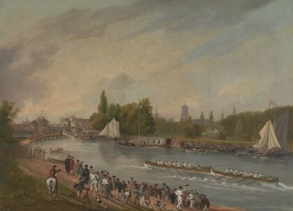 A Boat Race on the River Isis, Oxford
