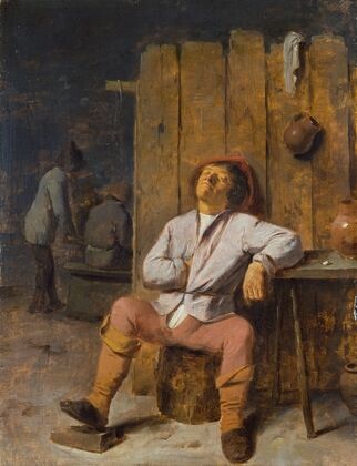 A Boor Asleep