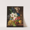A Bouquet of Flowers with Grapes and Medlars by Anonymous