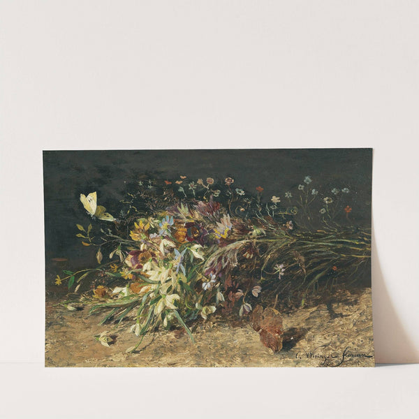 A bouquet of spring flowers with snowdrops by Olga Wisinger-Florian