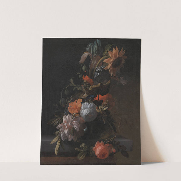 A Bowl Of Flowers (1672 – 1708) by Elias van den Broeck