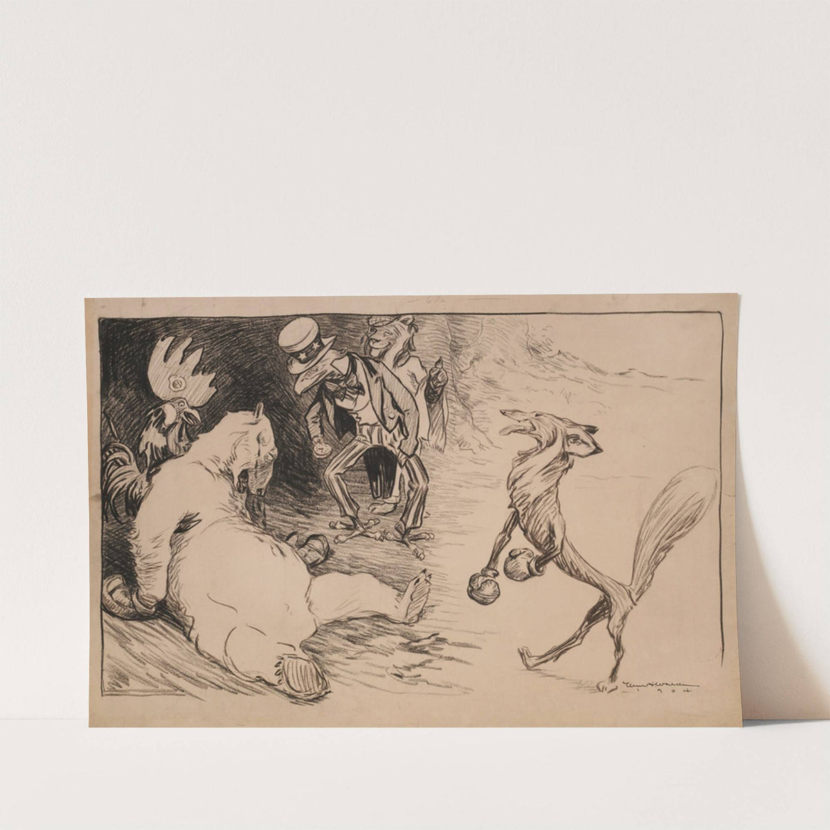 A boxing match (1904) by William Henry Walker