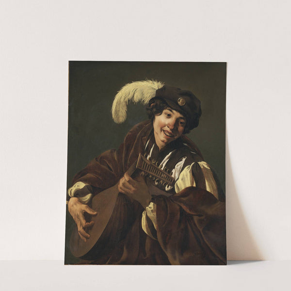 A Boy Playing the Lute by Hendrick Ter Brugghen