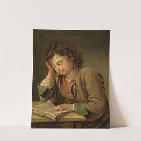A Boy Reading by Per Krafft the Elder