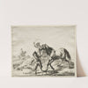 A boy taking a horse to drink by Dirck Stoop