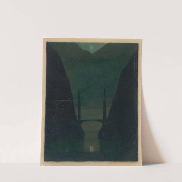 A Bridge in a Mountainous Landscape by Herbert Crowley