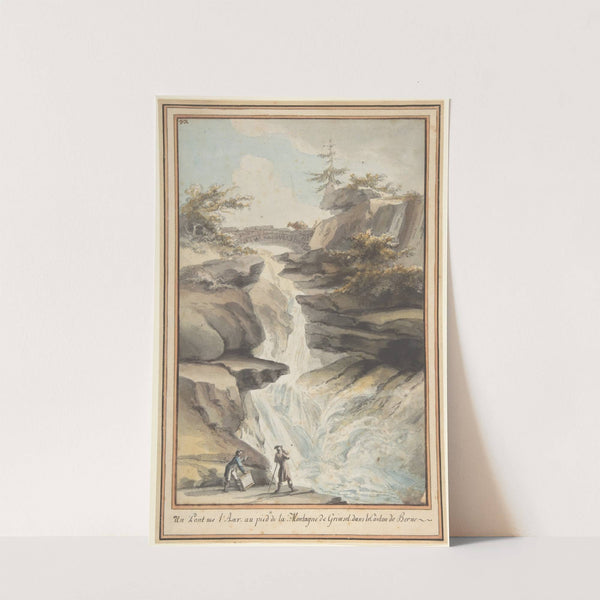 A Bridge on the Aar, at the Foot of the Grimsel, in the Canton of Berne (ca. 1775) by Caspar Wolf