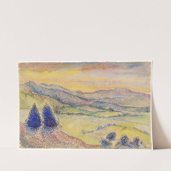 A Broad Valley at Sunset by Hippolyte Petitjean