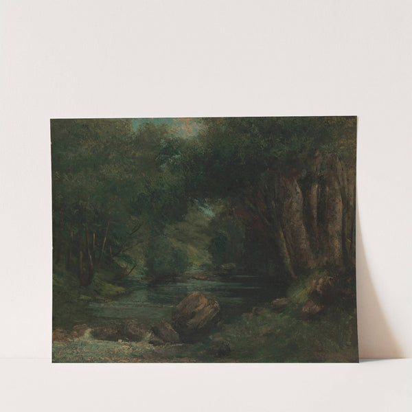 A Brook in the Forest (ca. 1868–77) by Gustave Courbet