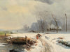 A Brushwood Gatherer in a Winter Landscape (1860)