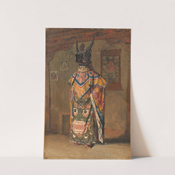 A Buddhist lama at a feast at Pemionchi Monastery. Sikkim by Vasily Vereshchagin