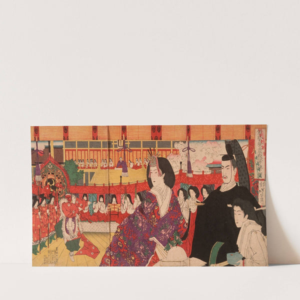 A Bugaku Performance at the Imperial Palace during the Doll Festival (1878) by Tsukioka Yoshitoshi