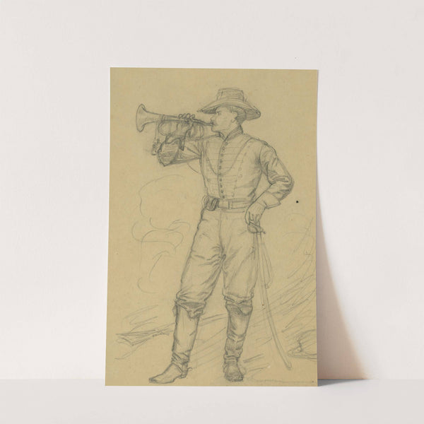 A bugler (1860-1865) by Alfred Rudolph Waud