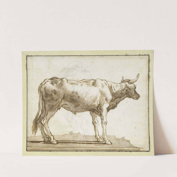 A Bullock Standing to the Right (on a Base) (ca. 1760–61) by Giovanni Domenico Tiepolo
