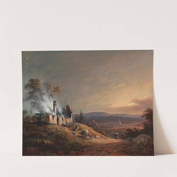 A Burning House by Vinzenz Kreuzer