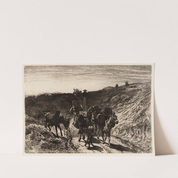 A Burro Train, New Mexico by Peter Moran