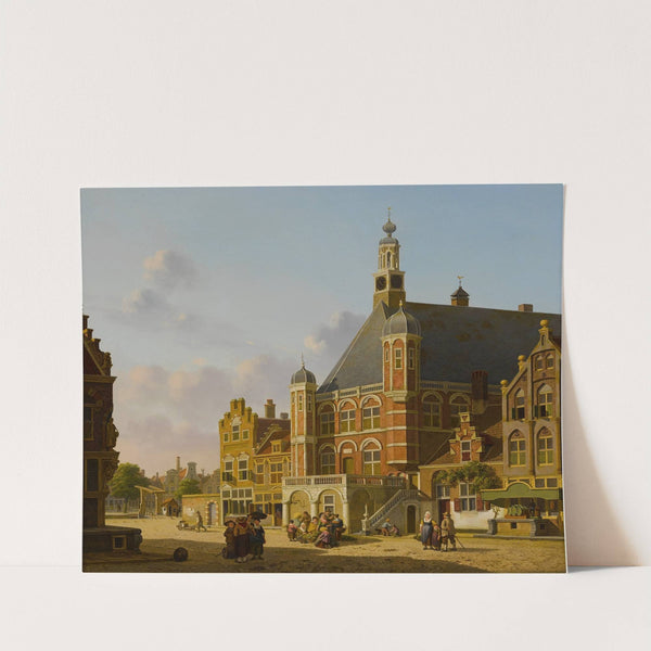 A Busy Town Square, Holland by Jan Hendrik Verheijen