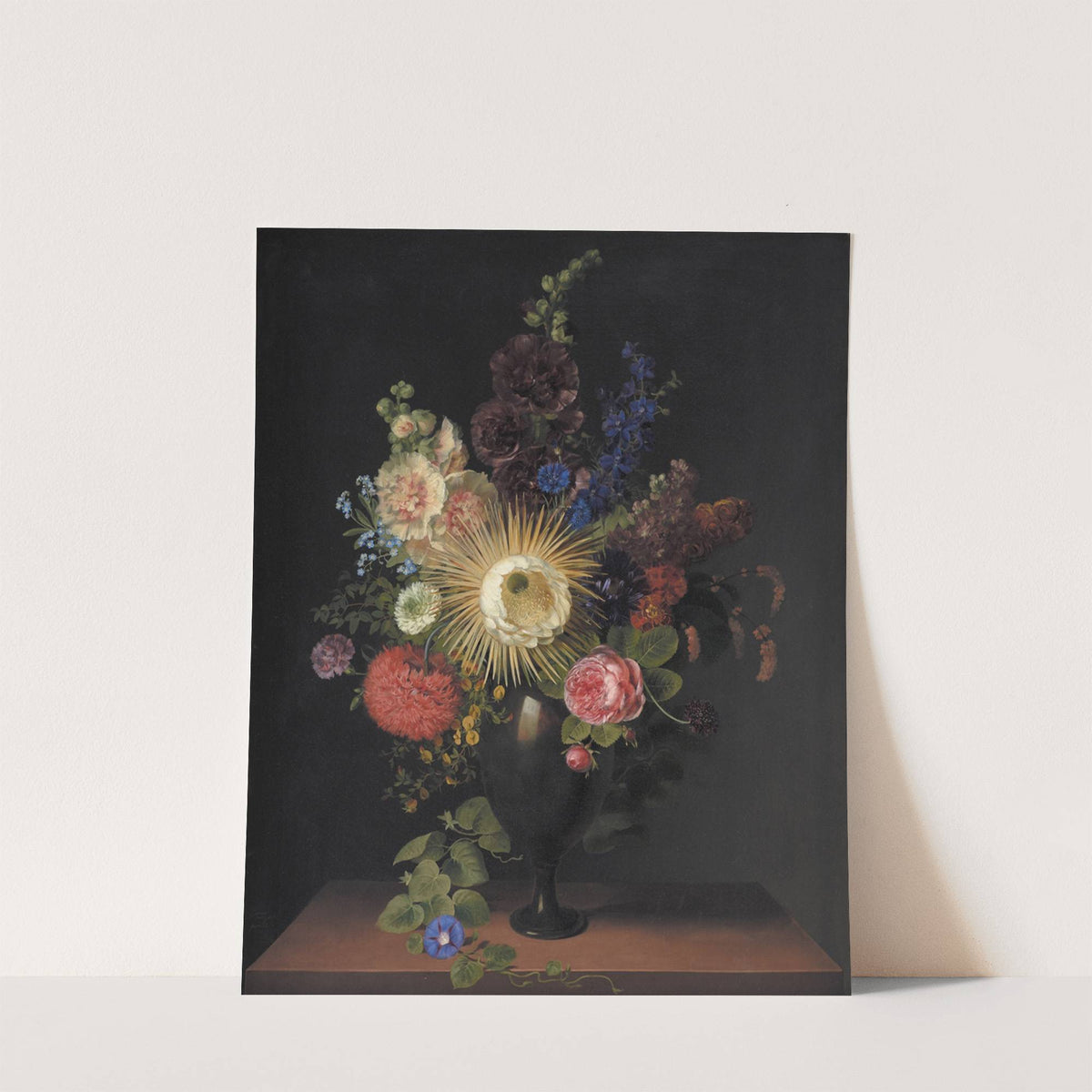 A Cactus Grandiflora And Other Flowers In A Porphyry Vase (1780 – 1835) by Cladius Detlev Fritzsch