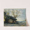 A café In Vaugirard by Jean-Baptiste-Camille Corot