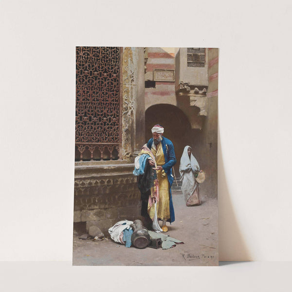 A Cairene merchant by Raphael von Ambros