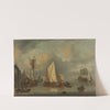 A Calm (Ships in the Harbor by Calm Weather) by Jan Claesz. Rietschoof