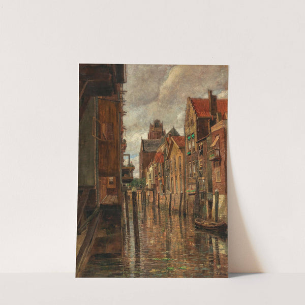 A canal in Dordrecht by Tina Blau